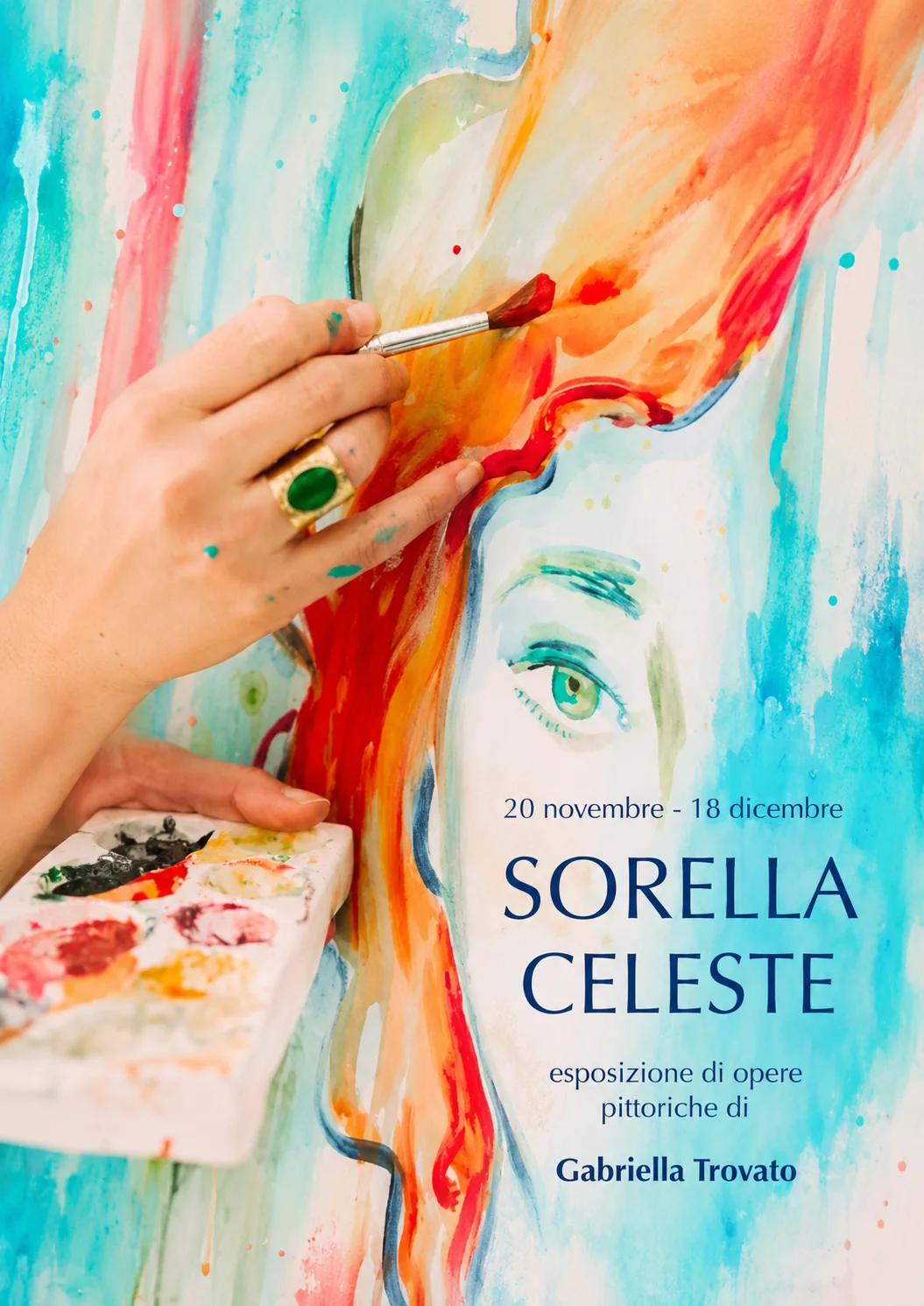 Locandina della mostra Sorella Celeste, 20 novembreâ€“18 dicembre 2025